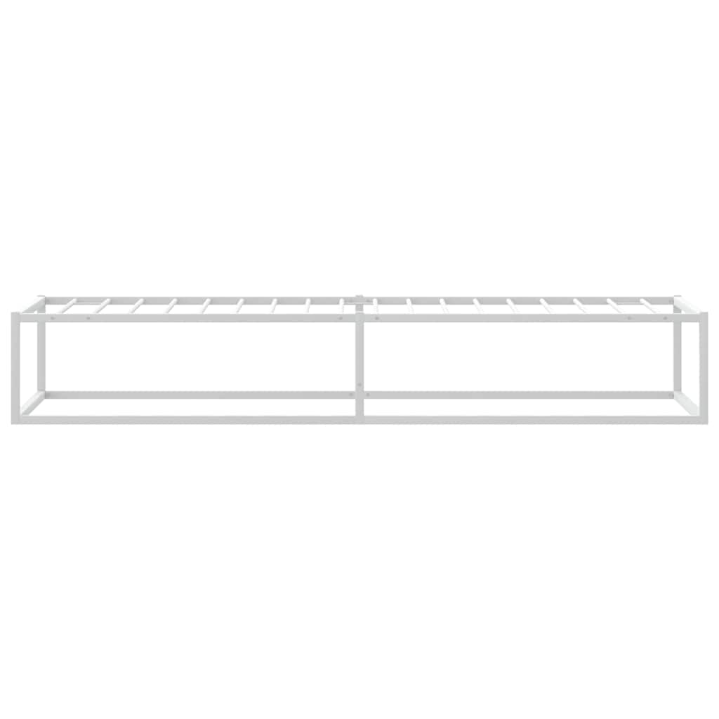 Sengeramme uten madrass hvit 90x200 cm
