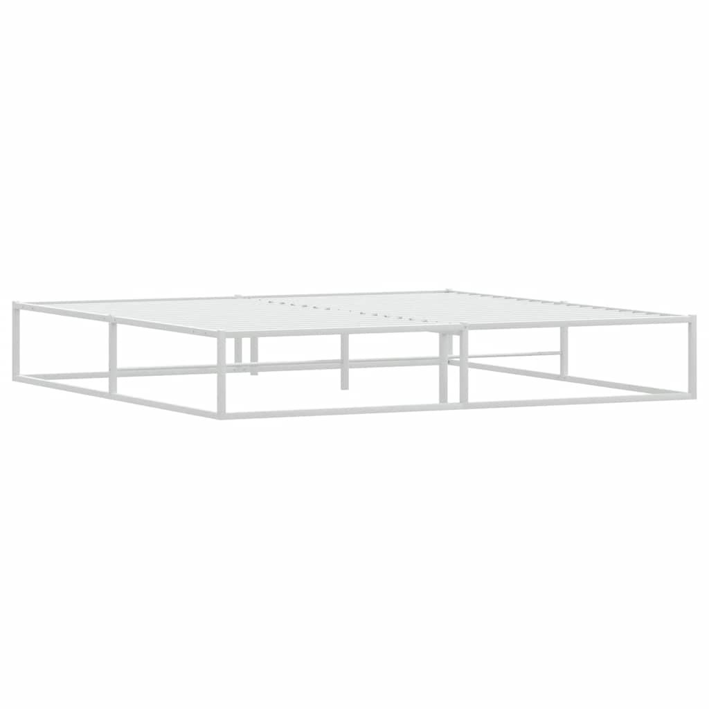 Sengeramme uten madrass hvit 200x200 cm