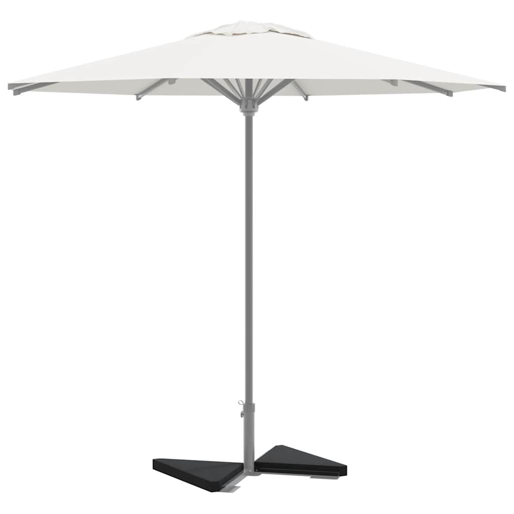 Vektplater for parasoll 2 stk svart granitt trekantet 14 kg vidaXL