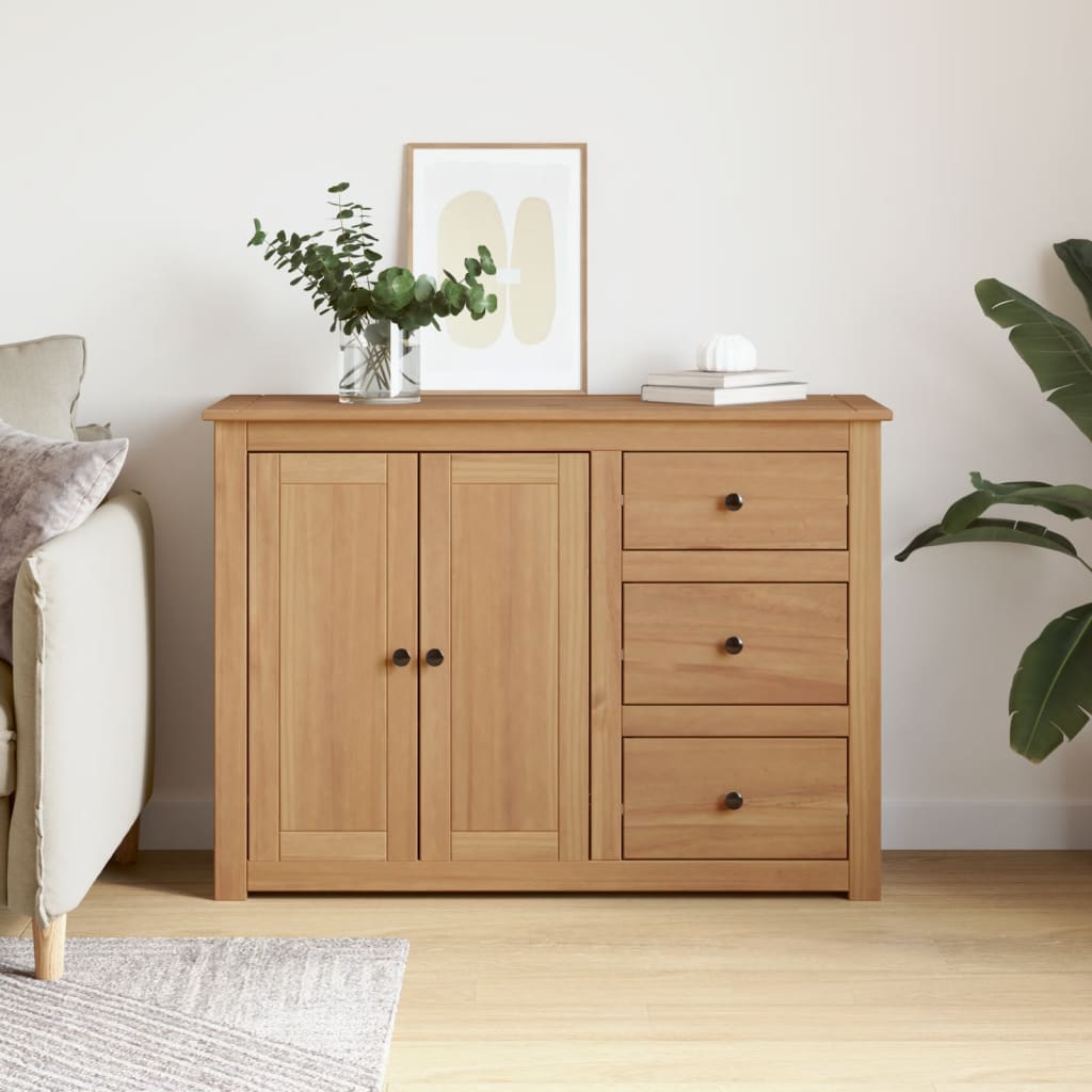 Skjenk med skuffer PANAMA 112x40x80 cm heltre furu