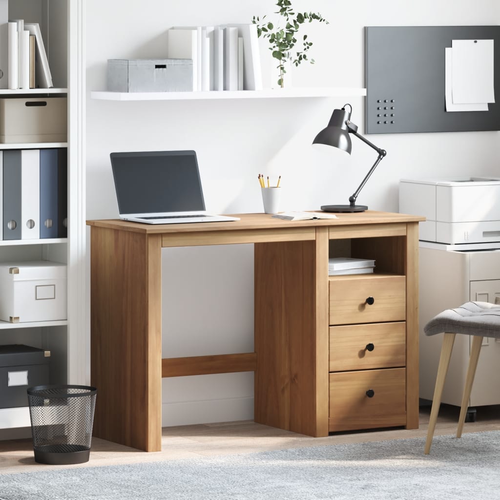 Skrivebord PANAMA 112x45x75 cm heltre furu