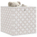 Oppbevaringsbokser 10 stk kremhvit 32x32x32 cm ikke-vevet stoff