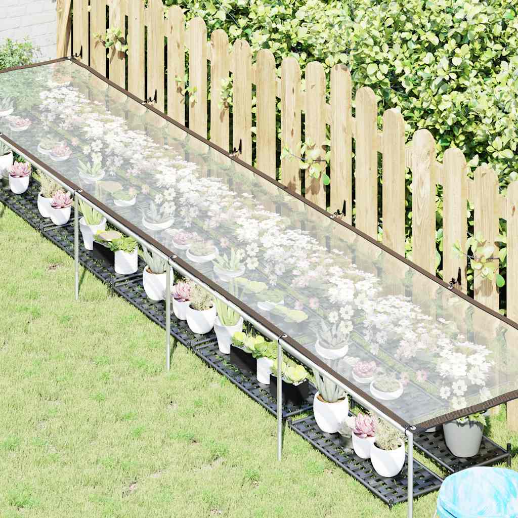 Plantetrekk med maljer 1x5 m polyetylen vidaXL