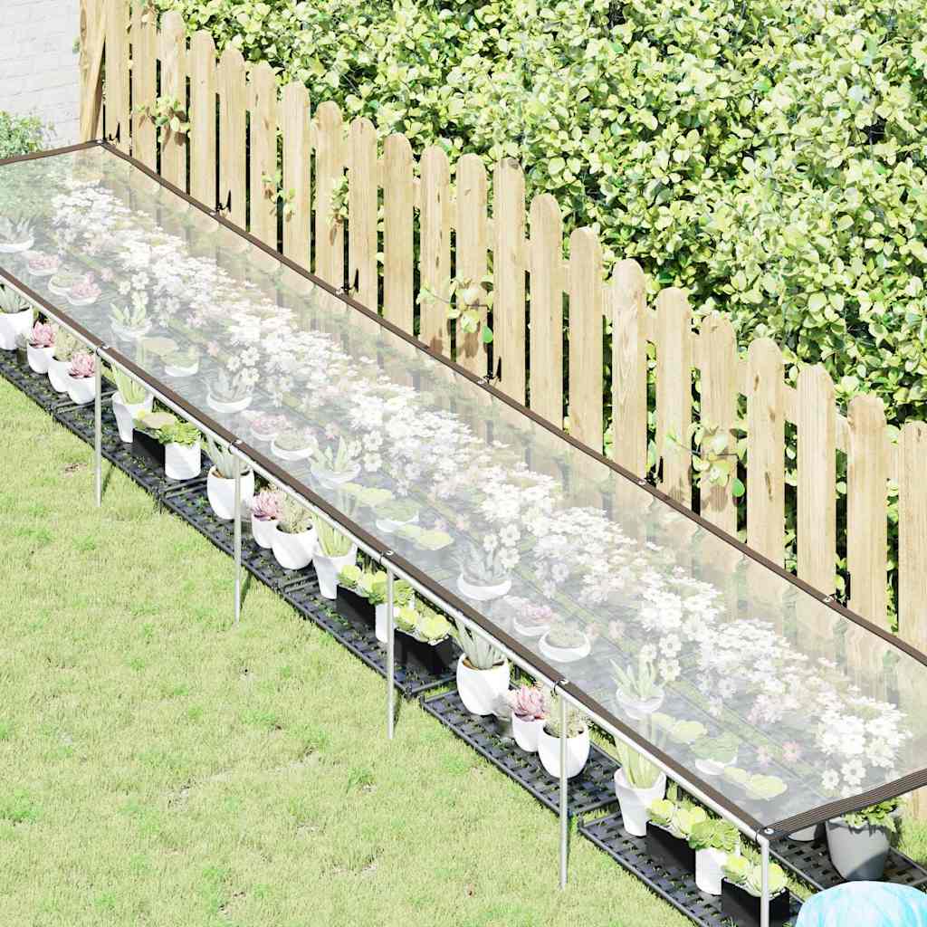 Plantetrekk med maljer 1x6 m polyetylen vidaXL