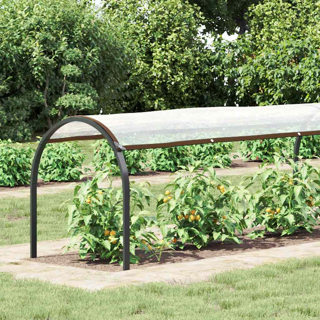 Plantetrekk med maljer 1x10 m polyetylen vidaXL