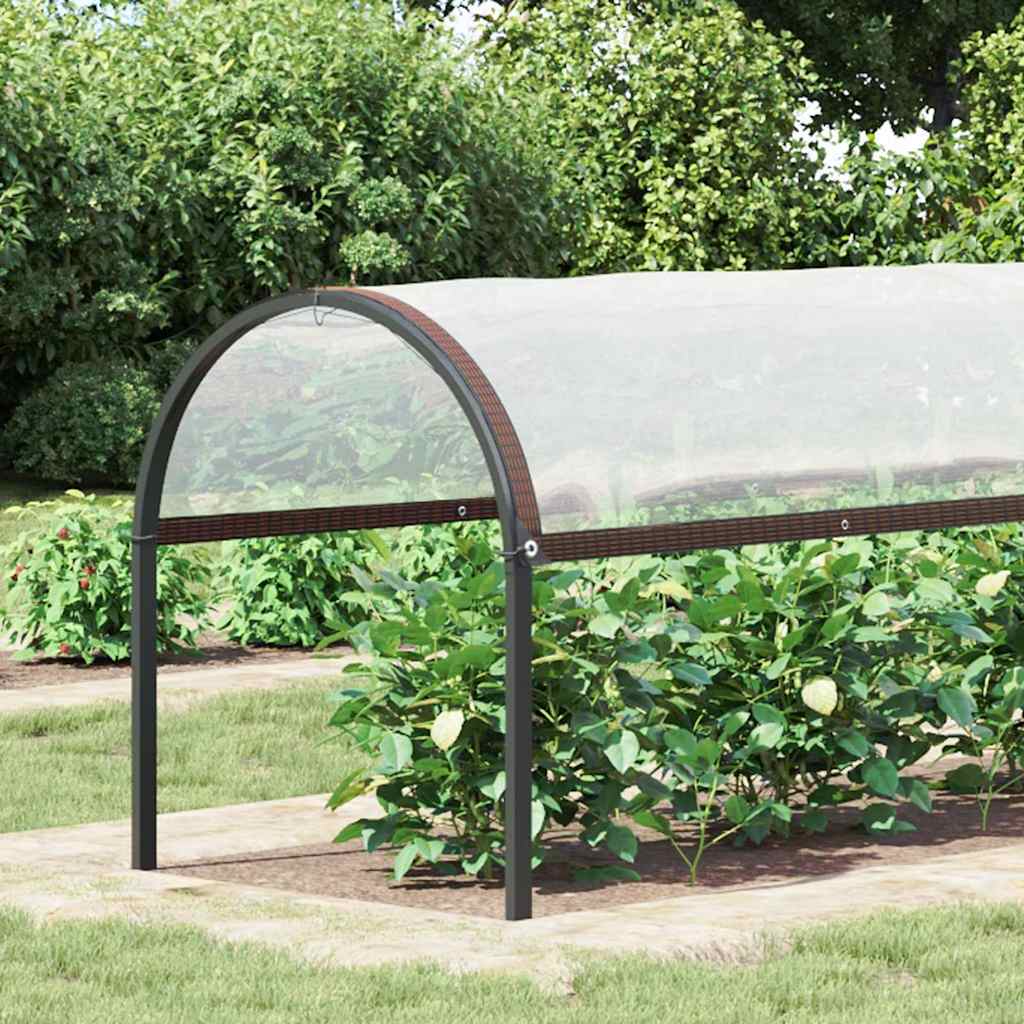 Plantetrekk med maljer 2x3 m polyetylen vidaXL