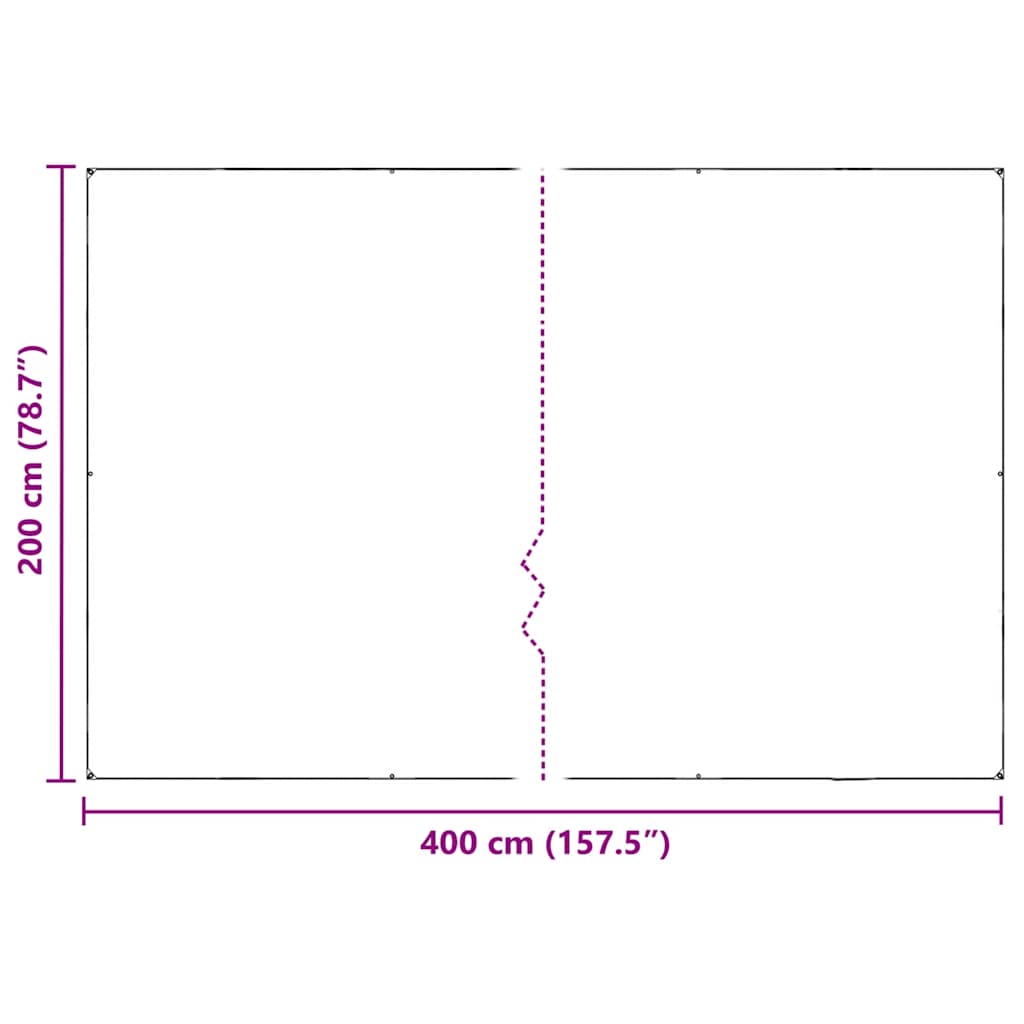 Plantedeksel med maljer 2x4 m PVC