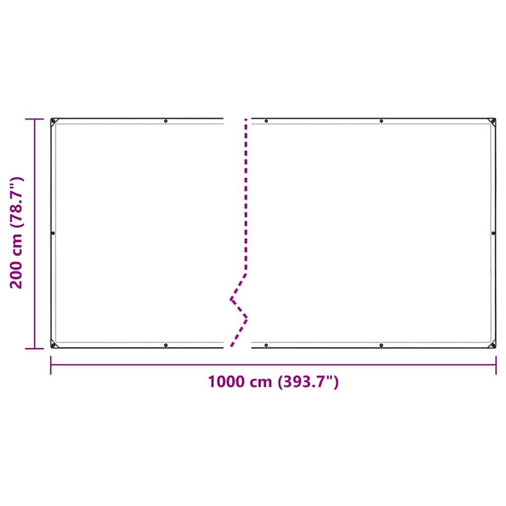 Plantedeksel med maljer 2x10 m PVC