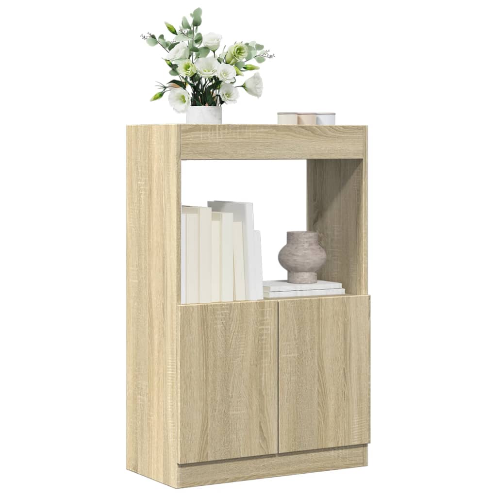 Highboard sonoma eik 63x33x100 cm konstruert tre