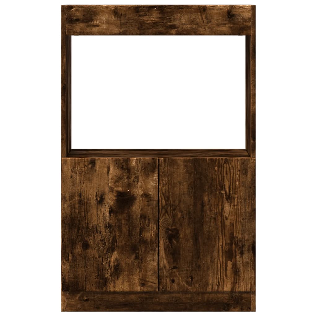 Highboard røkt eik 63x33x100 cm konstruert tre