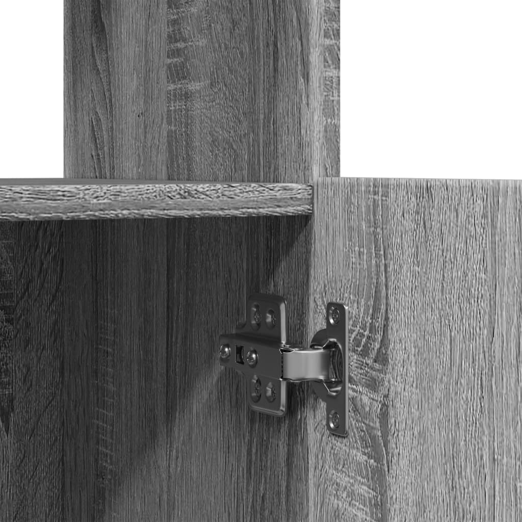 Highboard grå sonoma 63x33x100 cm konstruert tre