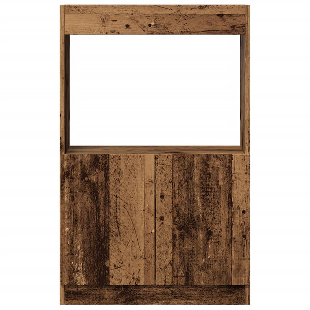Highboard gammelt tre 63x33x100 cm konstruert tre
