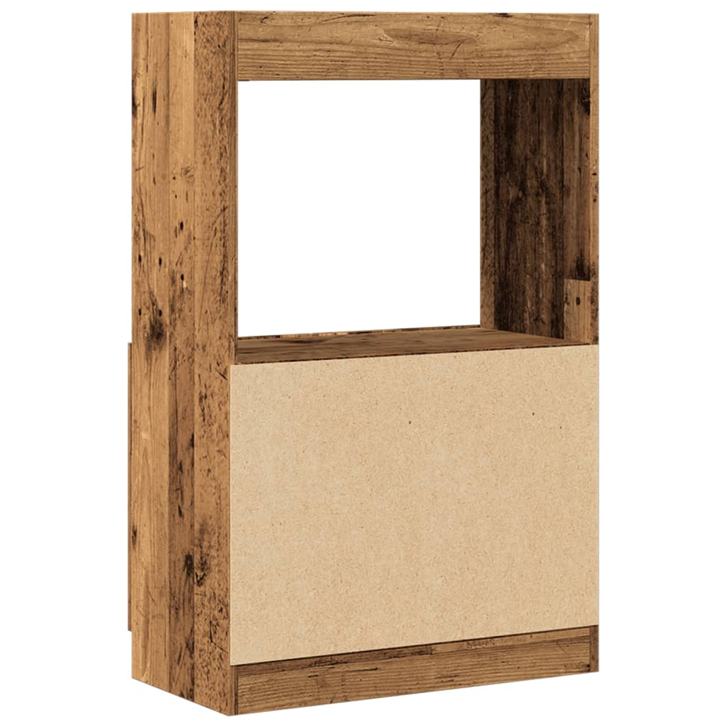 Highboard gammelt tre 63x33x100 cm konstruert tre