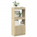 Highboard sonoma eik 63x33x140 cm konstruert tre