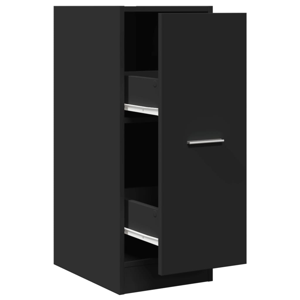 Apotekskap svart 30x41x77,5 cm konstruert tre