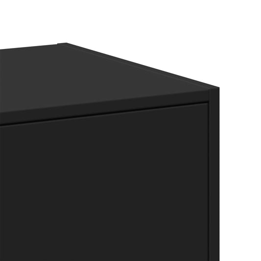 Apotekskap svart 30x41x77,5 cm konstruert tre