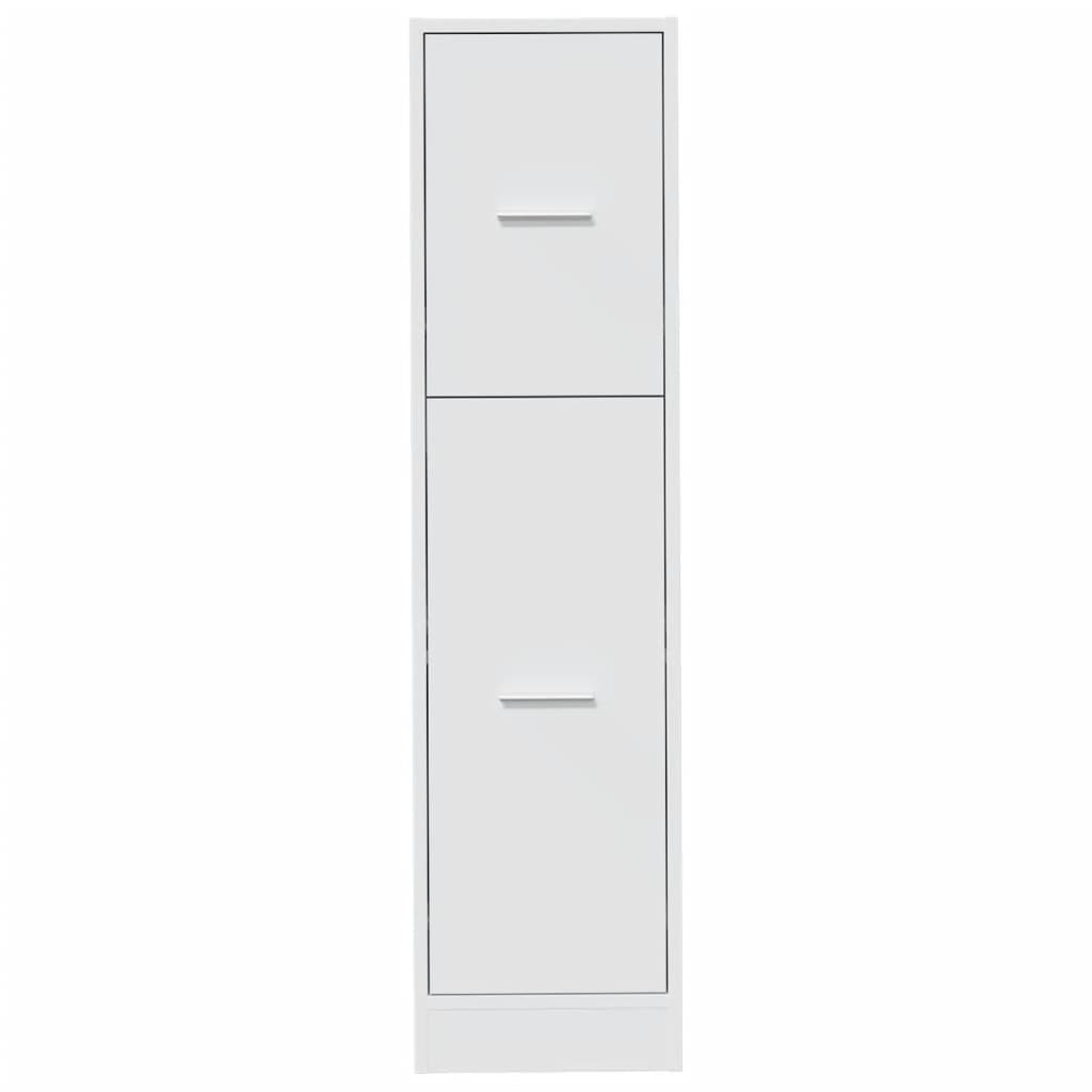 Apotekskap hvit 30x41x118 cm konstruert tre