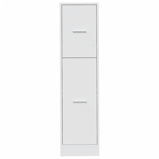 Apotekskap hvit 30x41x118 cm konstruert tre