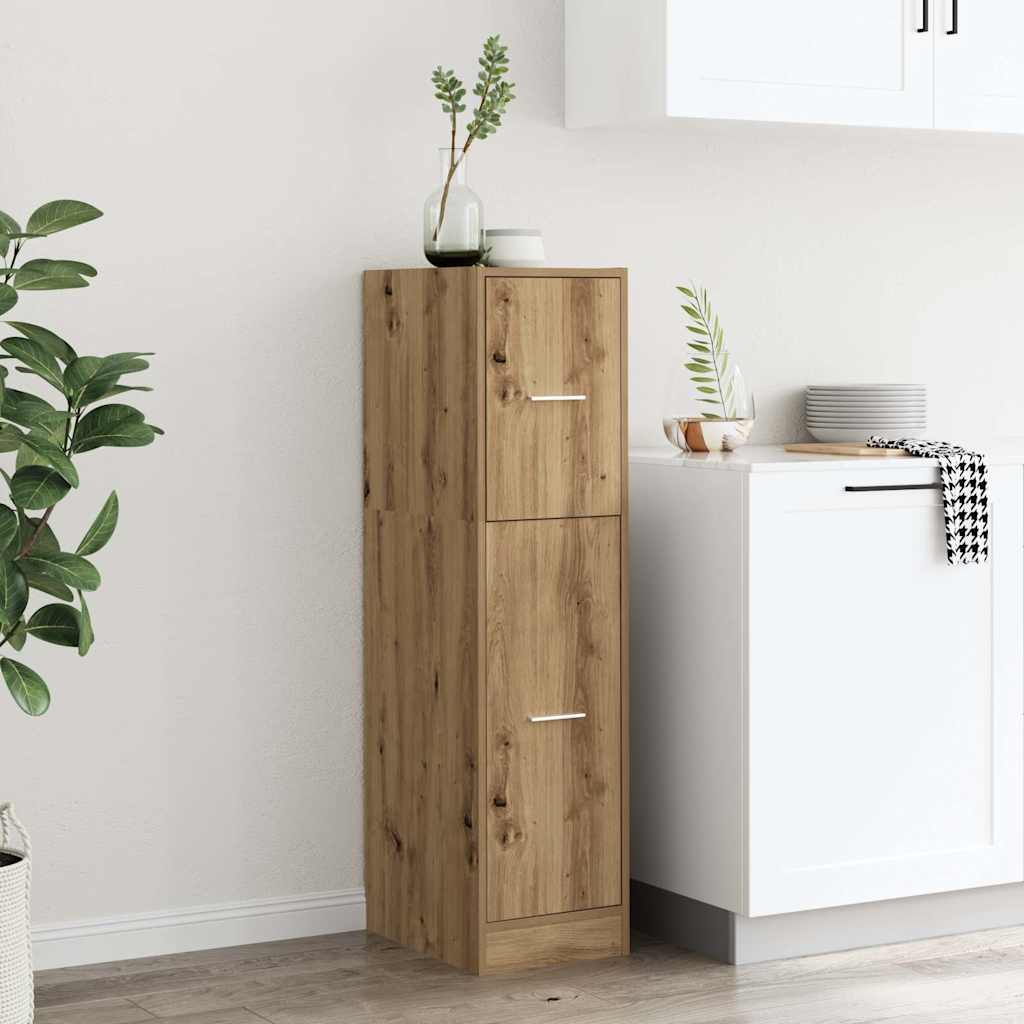 Apotekskap artisan eik 30x41x118 cm konstruert tre
