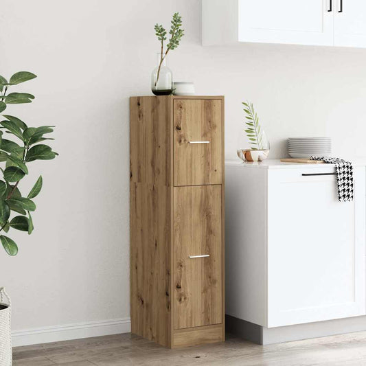 Apotekskap artisan eik 30x41x118 cm konstruert tre