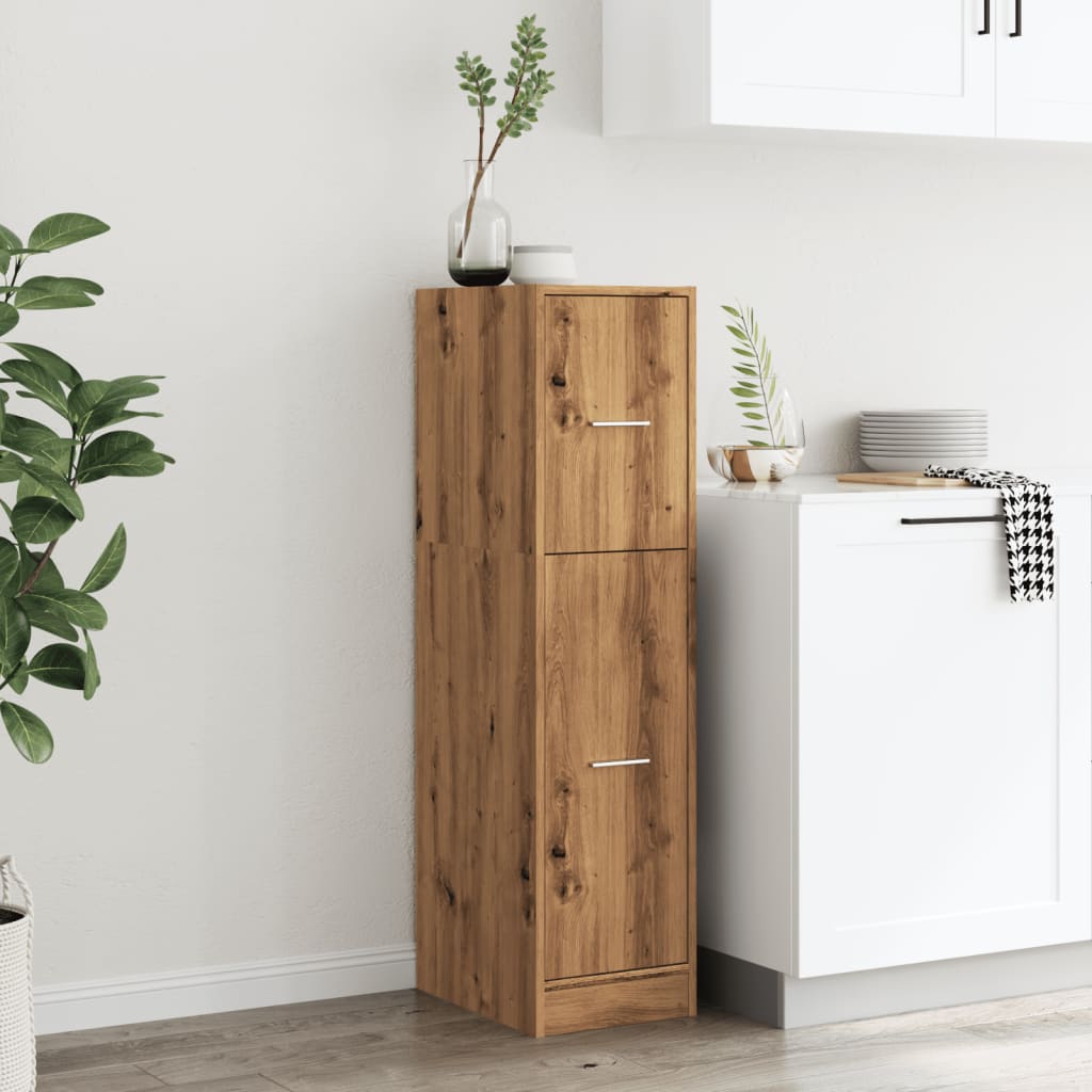 Apotekskap artisan eik 30x41x118 cm konstruert tre