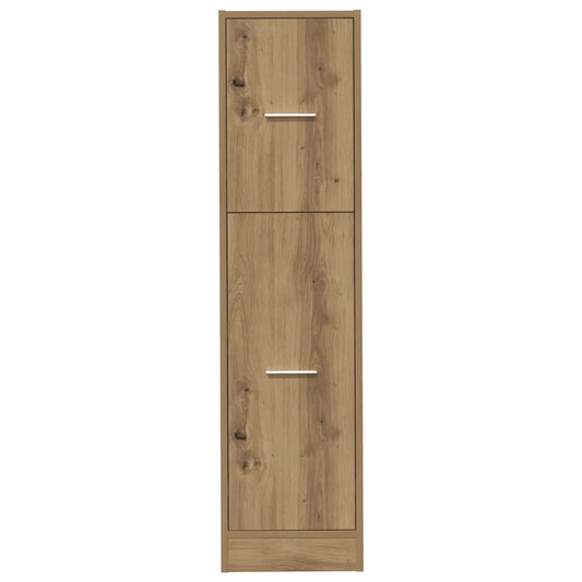Apotekskap artisan eik 30x41x118 cm konstruert tre