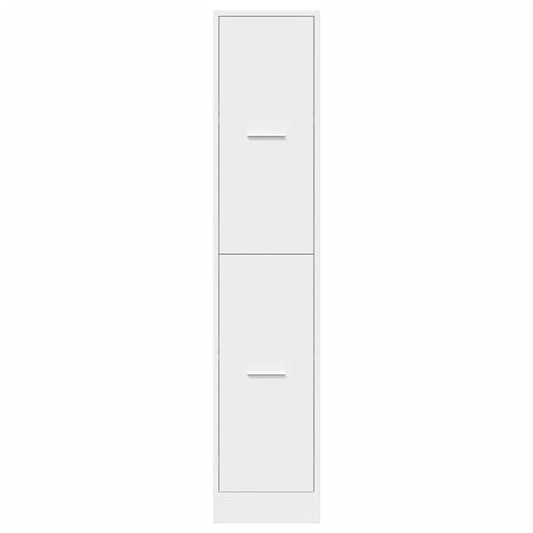 Apotekskap hvit 30x41x144,5 cm konstruert tre