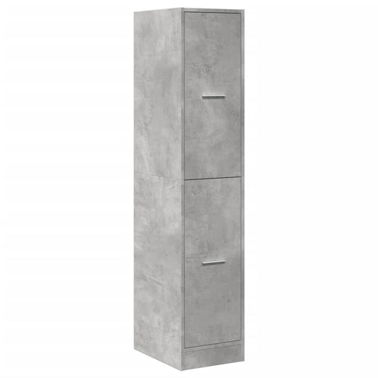 Apotekskap betonggrå 30x41x144,5 cm konstruert tre