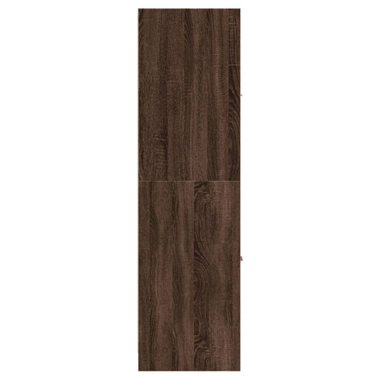 Apotekskap brun eik 30x41x144,5 cm konstruert tre