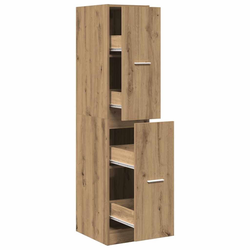 Apotekerskap håndlaget eik 30x41x144,5 cm konstruert tre