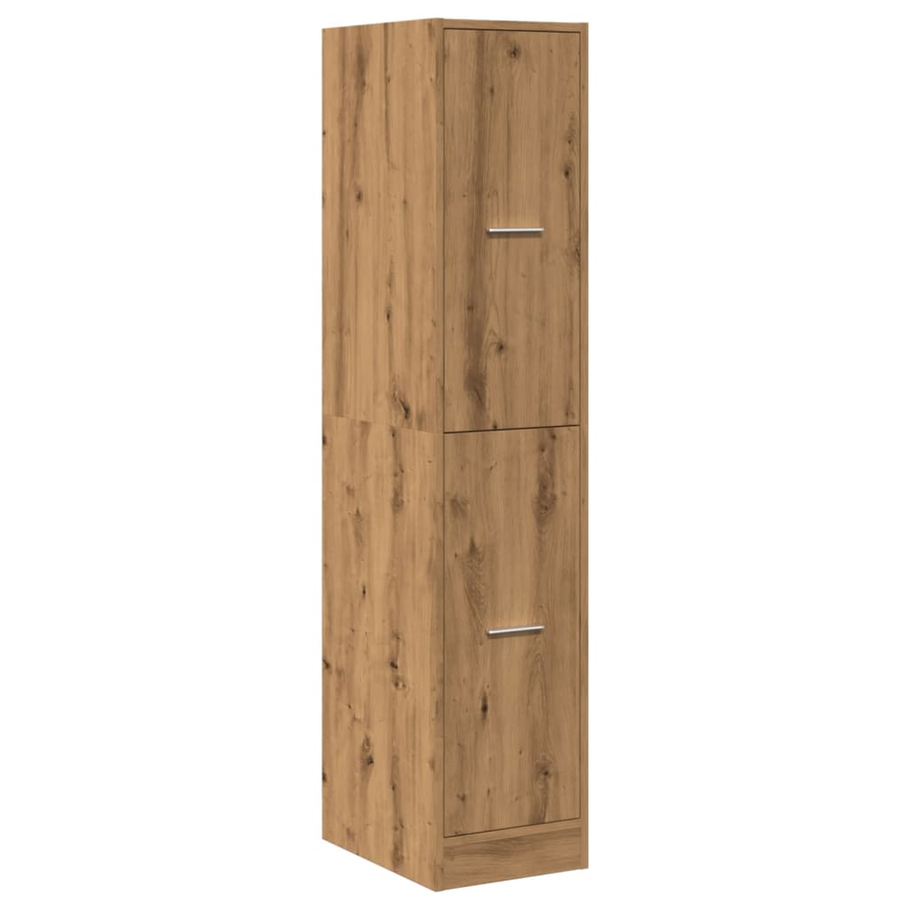 Apotekerskap håndlaget eik 30x41x144,5 cm konstruert tre