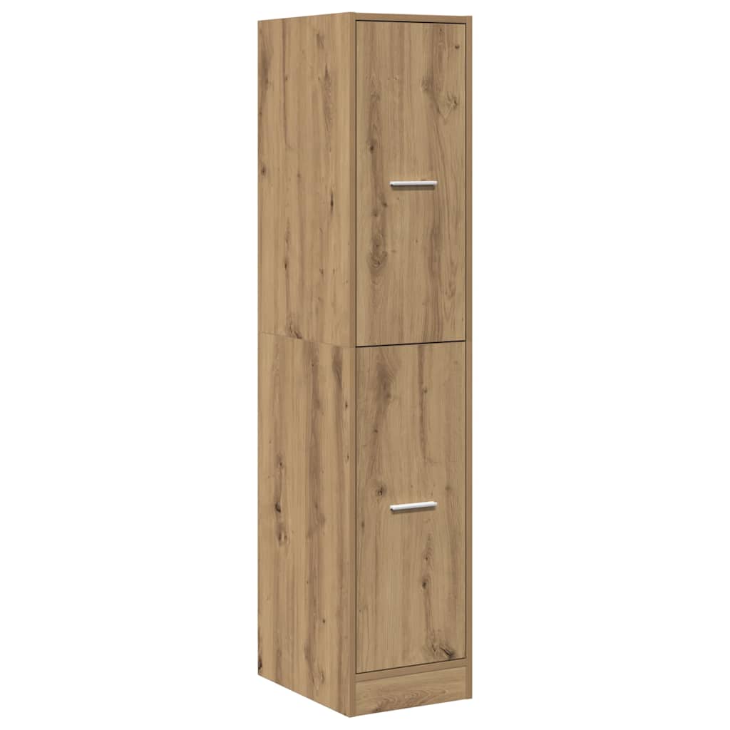 Apotekerskap håndlaget eik 30x41x144,5 cm konstruert tre