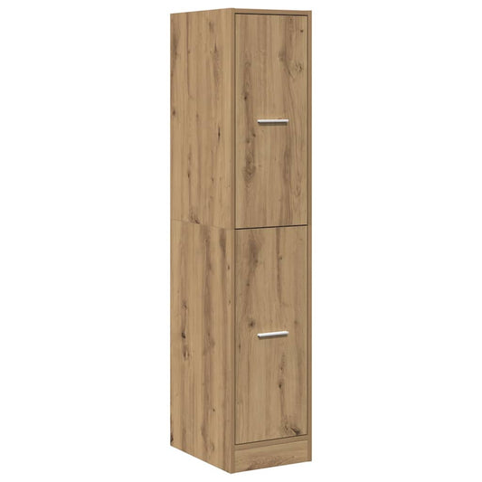 Apotekerskap håndlaget eik 30x41x144,5 cm konstruert tre