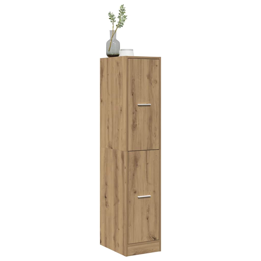 Apotekerskap håndlaget eik 30x41x144,5 cm konstruert tre