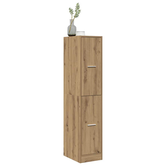 Apotekerskap håndlaget eik 30x41x144,5 cm konstruert tre