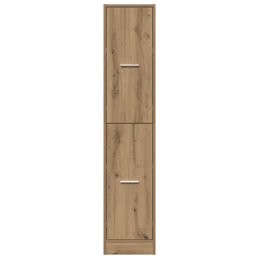 Apotekerskap håndlaget eik 30x41x144,5 cm konstruert tre