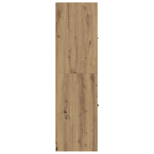 Apotekerskap håndlaget eik 30x41x144,5 cm konstruert tre