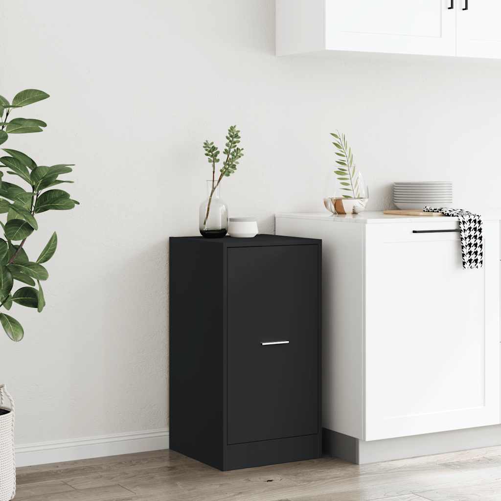 Apotekskap svart 40x41x77,5 cm konstruert tre