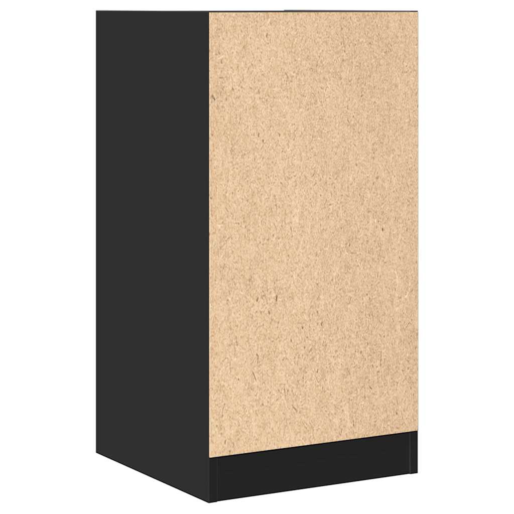 Apotekskap svart 40x41x77,5 cm konstruert tre