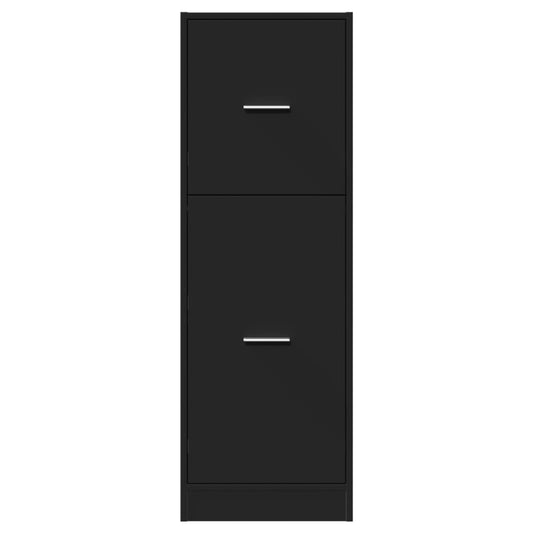 Apotekskap svart 40x41x118 cm konstruert tre