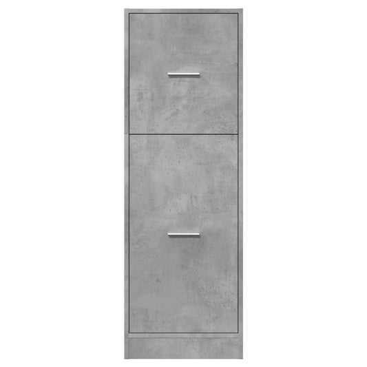Apotekskap betonggrå 40x41x118 cm konstruert tre