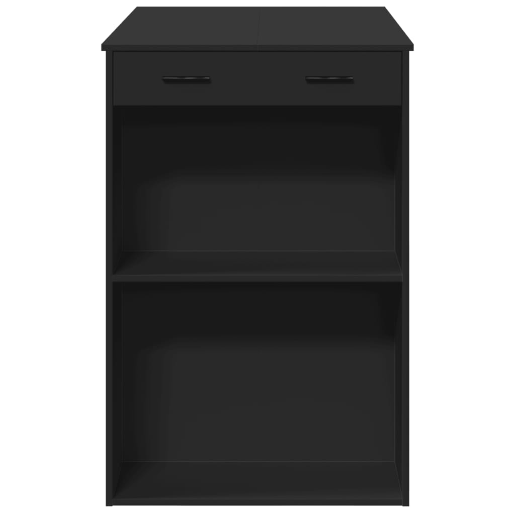 Barbord svart 102x70x103,5 cm konstruert tre