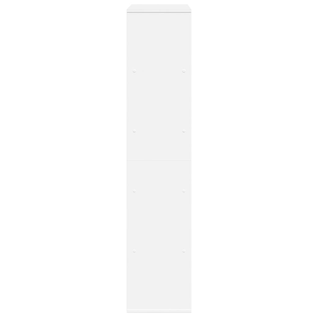 Bokhylle hvit 100x33x156,5 cm konstruert tre