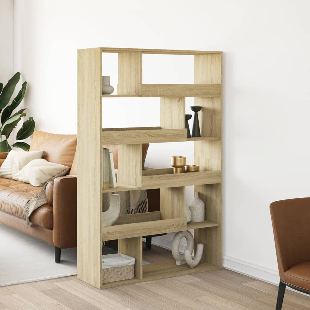 Bokhylle sonoma eik 100x33x156,5 cm konstruert tre
