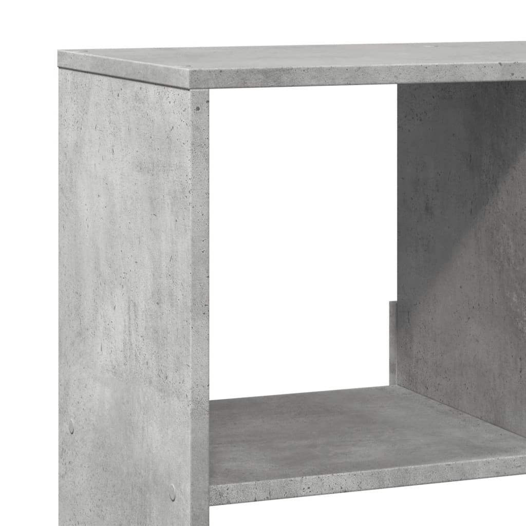Bokhylle betonggrå 100x33x156,5 cm konstruert tre