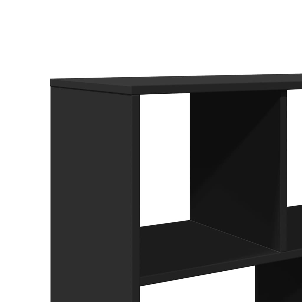 Bokhylle svart 100x33x156,5 cm konstruert tre