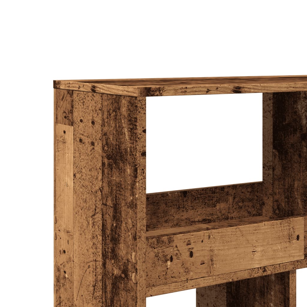 Bokhylle gammelt tre 100x33x187,5 cm konstruert tre