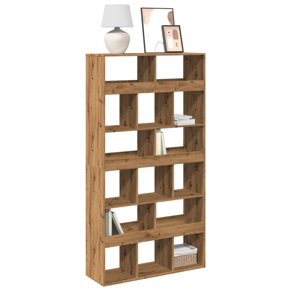Bokhylle artisan eik 100x33x187,5 cm konstruert tre
