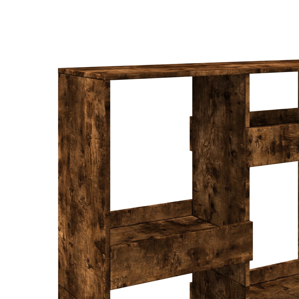 Bokhylle røkt eik 100x33x135 cm konstruert tre
