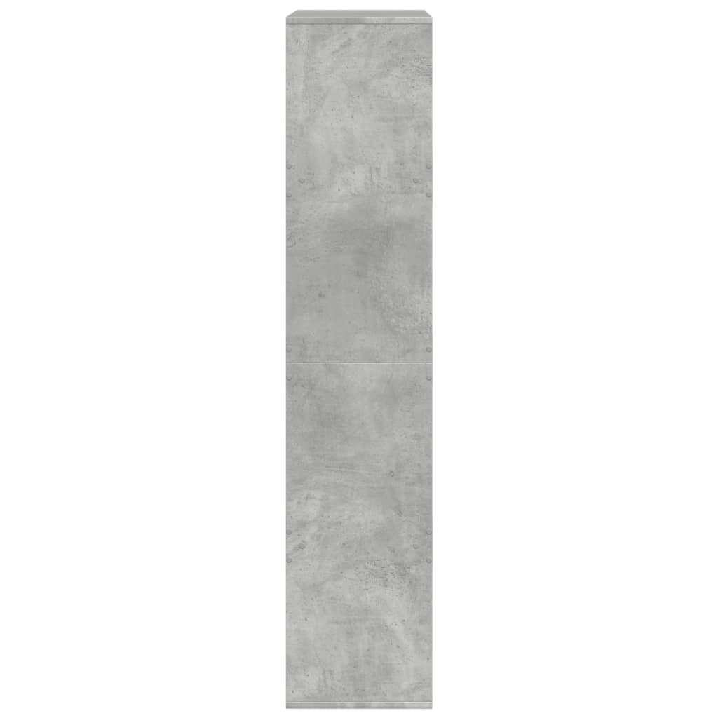 Bokhylle betonggrå 100x33x155,5 cm konstruert tre